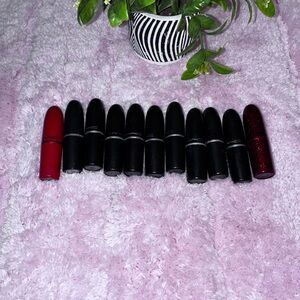 MAC Cosmetics Lipstick Set Red, Pink, Neutral Tones SOME USED AND SOME NEW “PICS